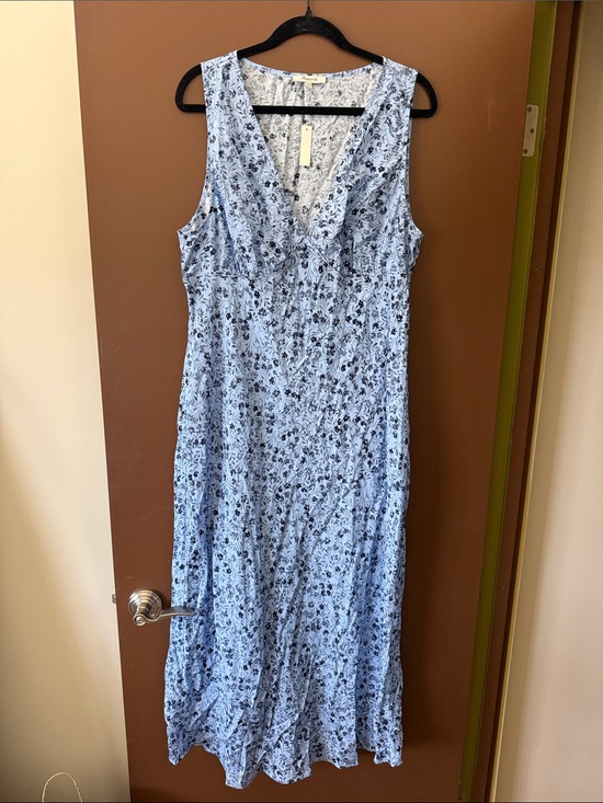 Madewell Dresses & Skirts - NWT Madewell Blue Floral Print Maxi Sun Dress